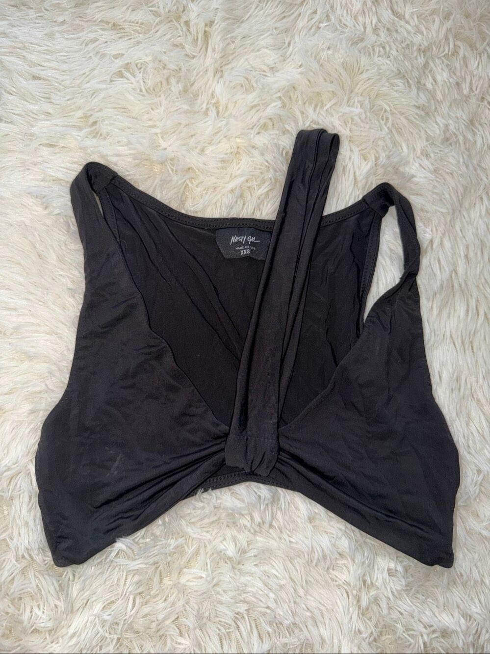 Nasty Gal size XXS black bra top
